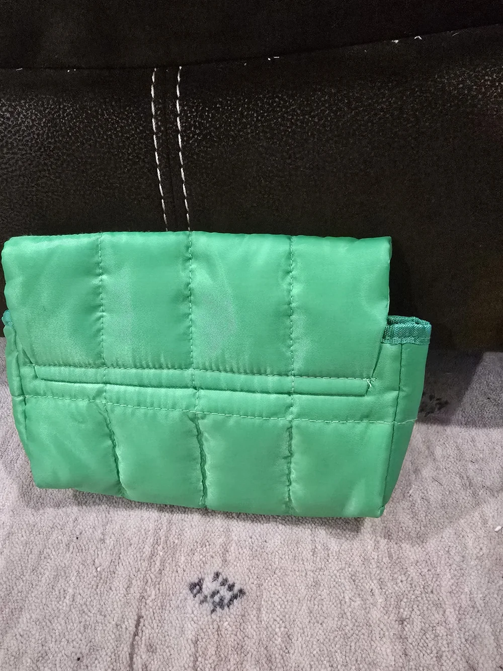 Innisfree Quilted Green Cosmetic Pouch